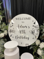 Acrylic 90cm Disc with Personalised Lettering Including Easel Photo - 4