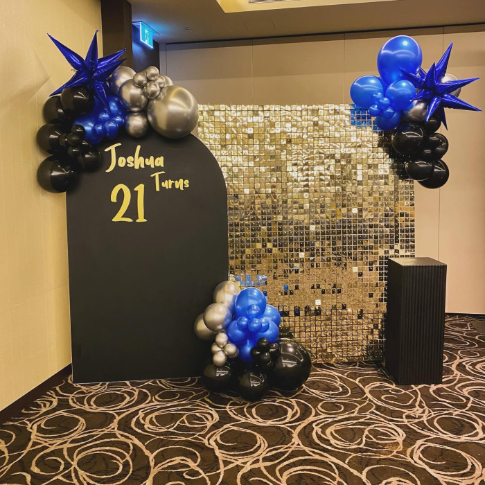 Acrylic Arch Backdrop - Black Photo - 4