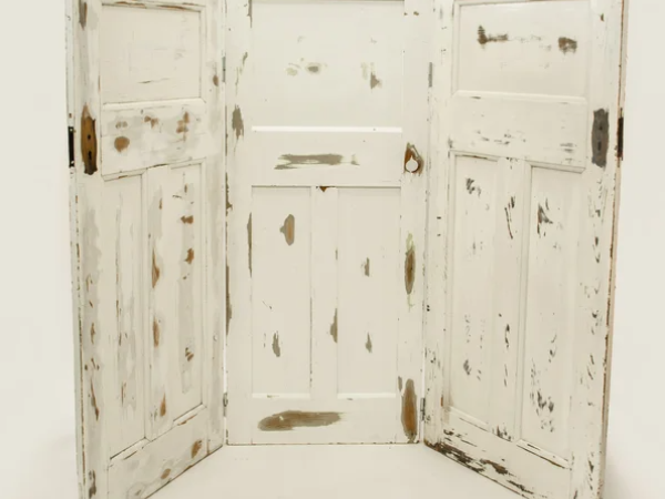 Vintage Wooden Door Backdrop Photo