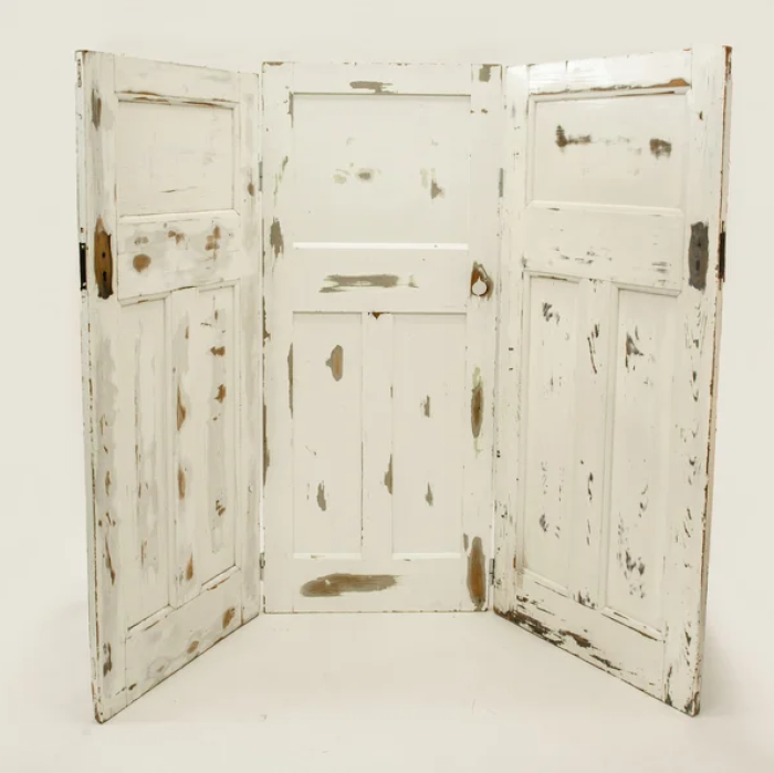 Vintage Wooden Door Backdrop Photo - 1