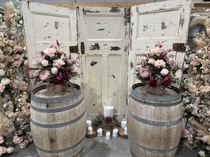 Vintage Wooden Door Backdrop Photo - 2