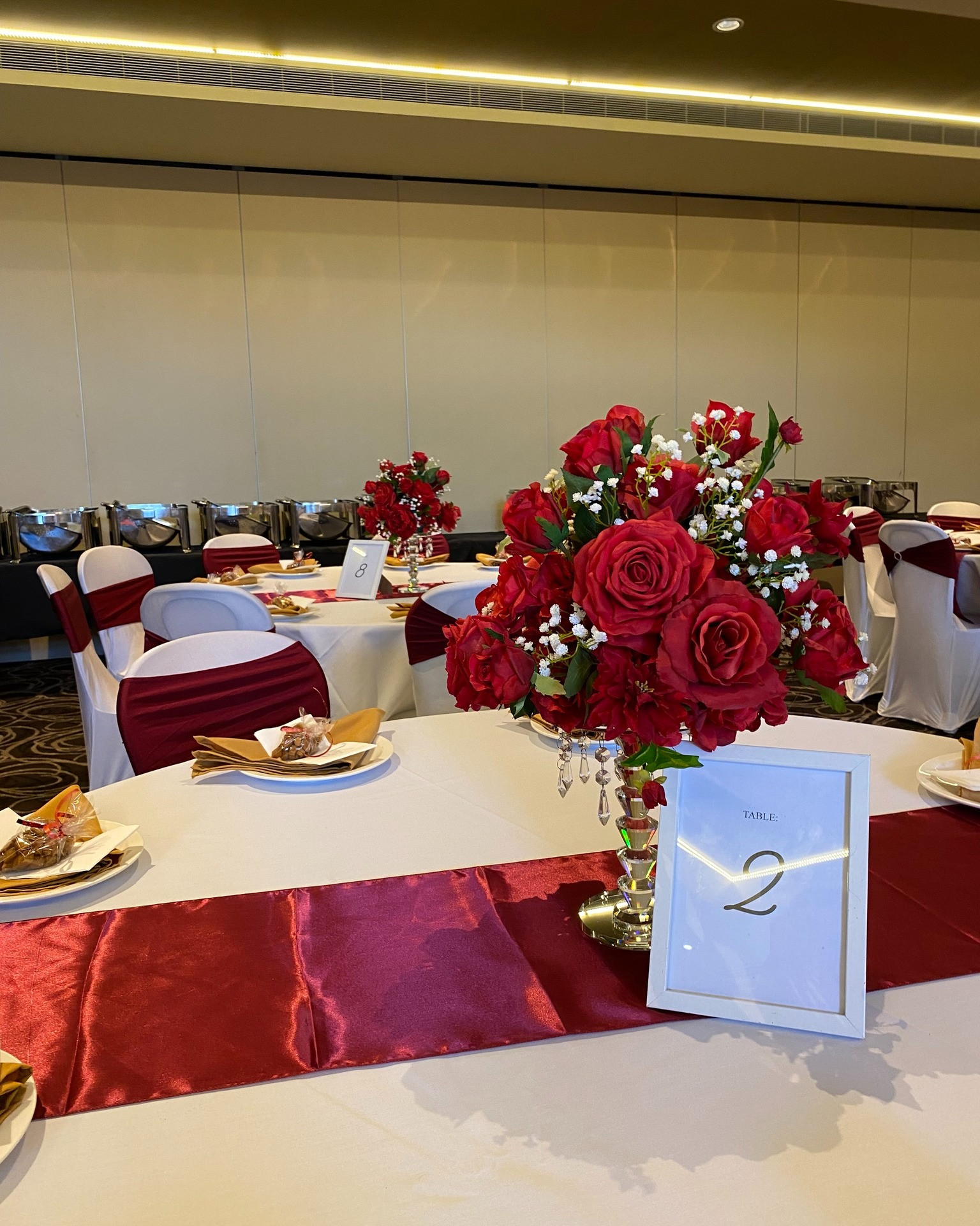 Anniversary Silk Floral Centrepiece, Engagement Centrepiece