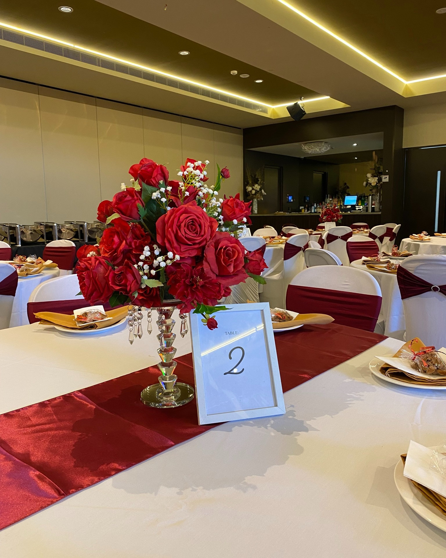 Anniversary Silk Floral Centrepiece, Engagement Centrepiece