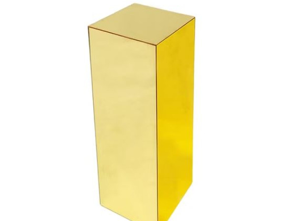 Gold Square Mirror Plinth Photo