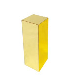 Gold Square Mirror Plinth Photo - 1