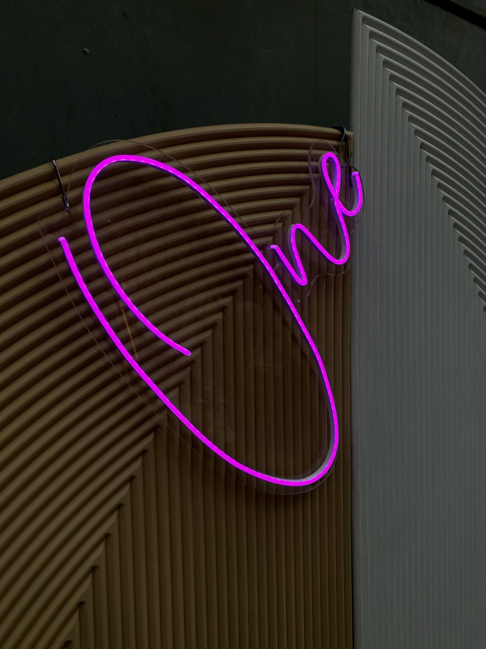 One Script Neon Sign Photo - 3