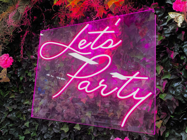 Let's Party Neon Sign Photo