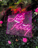 Let's Party Neon Sign Photo - 1