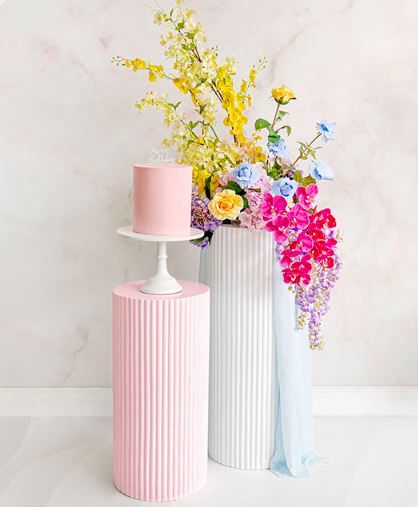 Pink Ripple Plinth Photo