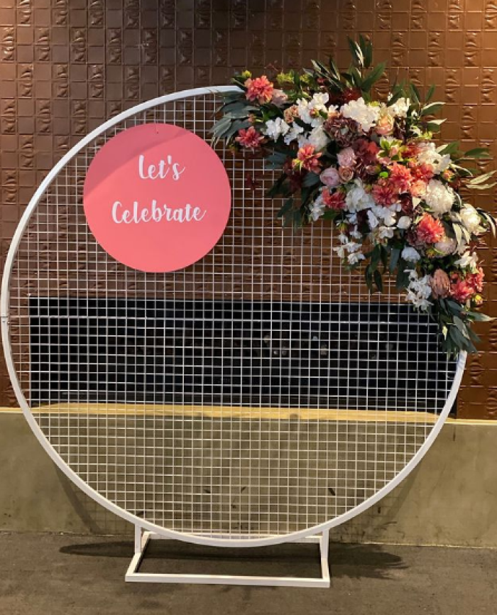 Round Mesh Backdrop Photo - 2