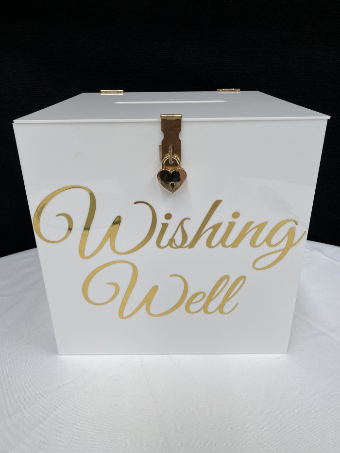 White Acrylic Wishing Well Photo - 1
